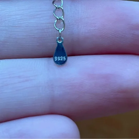 1ct Blue Green GRA Certified Round Cut Moissanite Diamond Heart Silver Necklace